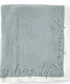 Barefoot Dreams CozyChic Inspiration Embroider (Waterfall)