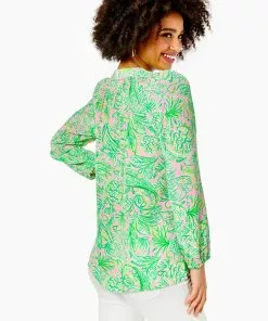 Lilly Pulitzer Tops Elsa Top (Mandevilla Baby Fins & Flippers)