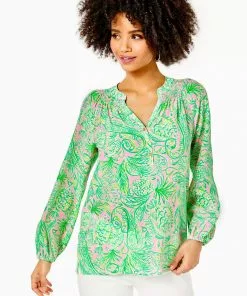Lilly Pulitzer Tops Elsa Top (Mandevilla Baby Fins & Flippers)