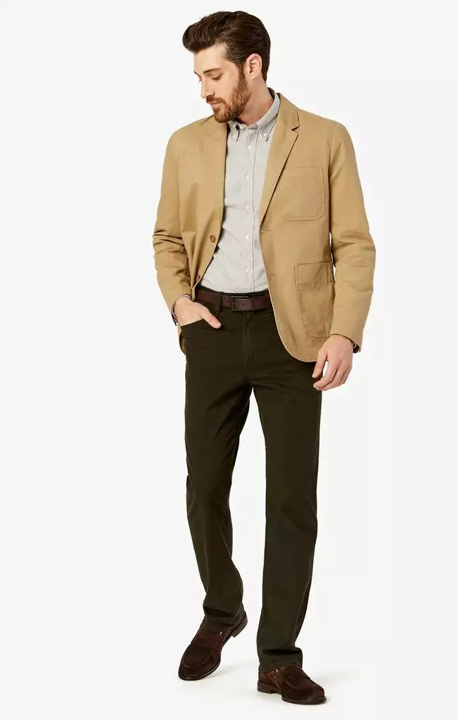 34 Heritage Bottoms Charisma Relaxed Straight Pants (Dark Green Twill) 3 34 Heritage Bottoms Charisma Relaxed Straight Pants (Dark Green Twill)