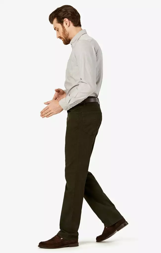 34 Heritage Bottoms Charisma Relaxed Straight Pants (Dark Green Twill) 4 34 Heritage Bottoms Charisma Relaxed Straight Pants (Dark Green Twill)