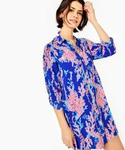 Lilly Pulitzer Natalie Shirtdress Cover Up (Swim On Over)
