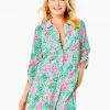 Lilly Pulitzer Natalie Shirtdress Cover Up (So Shellegant)