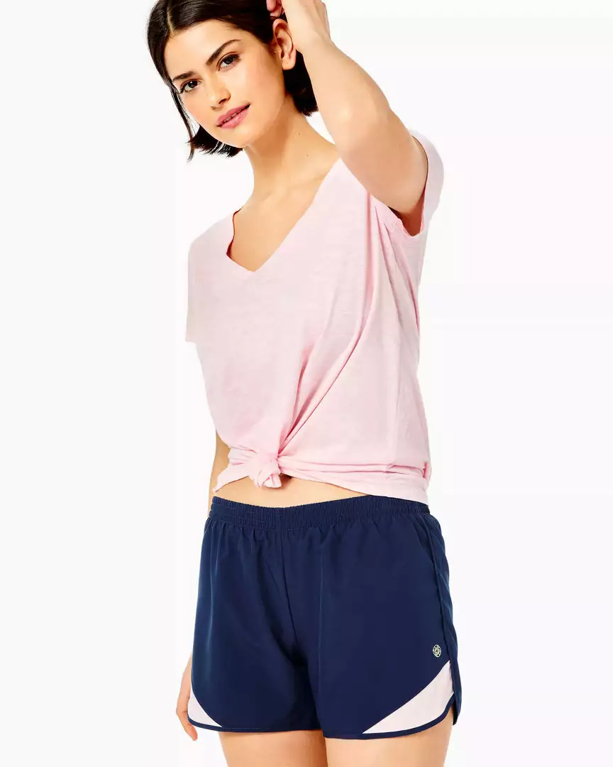 Lilly Pulitzer Luxletic 4" Ocean Trail Short (Low Tide Navy) Bottoms 3 Lilly Pulitzer Luxletic 4" Ocean Trail Short (Low Tide Navy) Bottoms