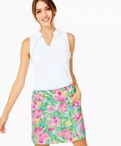 Lilly Pulitzer UPF 50+ Luxletic Maryana Skort (Resort White Pear Necessities)