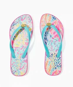 Lilly Pulitzer Pool Flip Flops (Multi Splashdance)