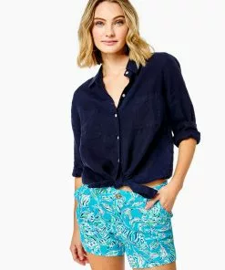 Lilly Pulitzer Callahan Knit Short (Outta Line) Bottoms