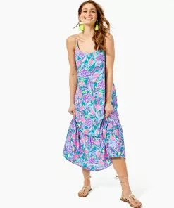 Lilly Pulitzer Dresses Winni Midi Dress (Turtle Wave) 5 Lilly Pulitzer Dresses Winni Midi Dress (Turtle Wave)