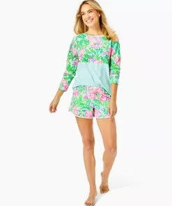 Lilly Pulitzer PJ Knit Short (Fruity Flamingo)