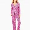 Lilly Pulitzer PJ Knit Button-Up (Purposefully Pink)
