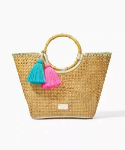 Lilly Pulitzer Accessories Grotto Cane Tote (Natural)