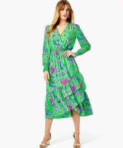 Lilly Pulitzer Dresses Cristiana Stretch Lileeze Midi Dress (Brewsters)