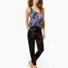 Lilly Pulitzer Julissa Stretch Pant (Onyx) Bottoms