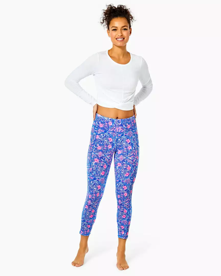 Lilly Pulitzer Weekender Mid Rise Legging (Blue Peri) Bottoms 3 Lilly Pulitzer Weekender Mid Rise Legging (Blue Peri) Bottoms