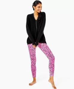 Lilly Pulitzer Sevie Tunic (Black) Tops