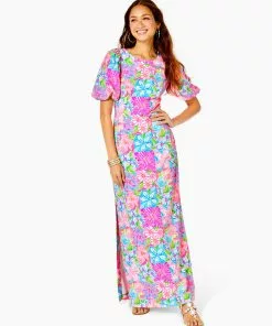 Lilly Pulitzer Kimberle Stretch Maxi Dress (Take It From Your Mummy) Dresses