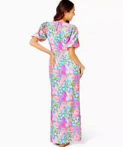 Lilly Pulitzer Kimberle Stretch Maxi Dress (Take It From Your Mummy) Dresses