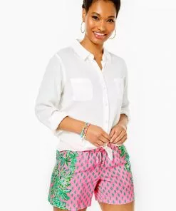 Lilly Pulitzer 5" Katia Mid-Rise Short (Oh Diamond Girl)