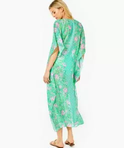 Lilly Pulitzer Cuca Maxi Caftan Cover-Up (Oh Diamond Girl)