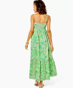 Lilly Pulitzer Heidi Cotton Maxi Dress (Mandevilla Baby Fins & Flippers) Dresses