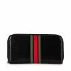 Haute Shore Cash Bello Wallet (Black/Olive Red & Black Stripe)
