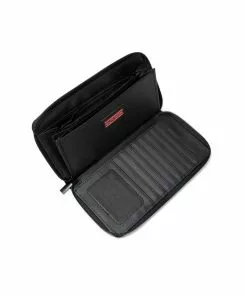 Haute Shore Accessories Cash Roma Wallet (Beige Coated/Olive Red & Black Stripes)