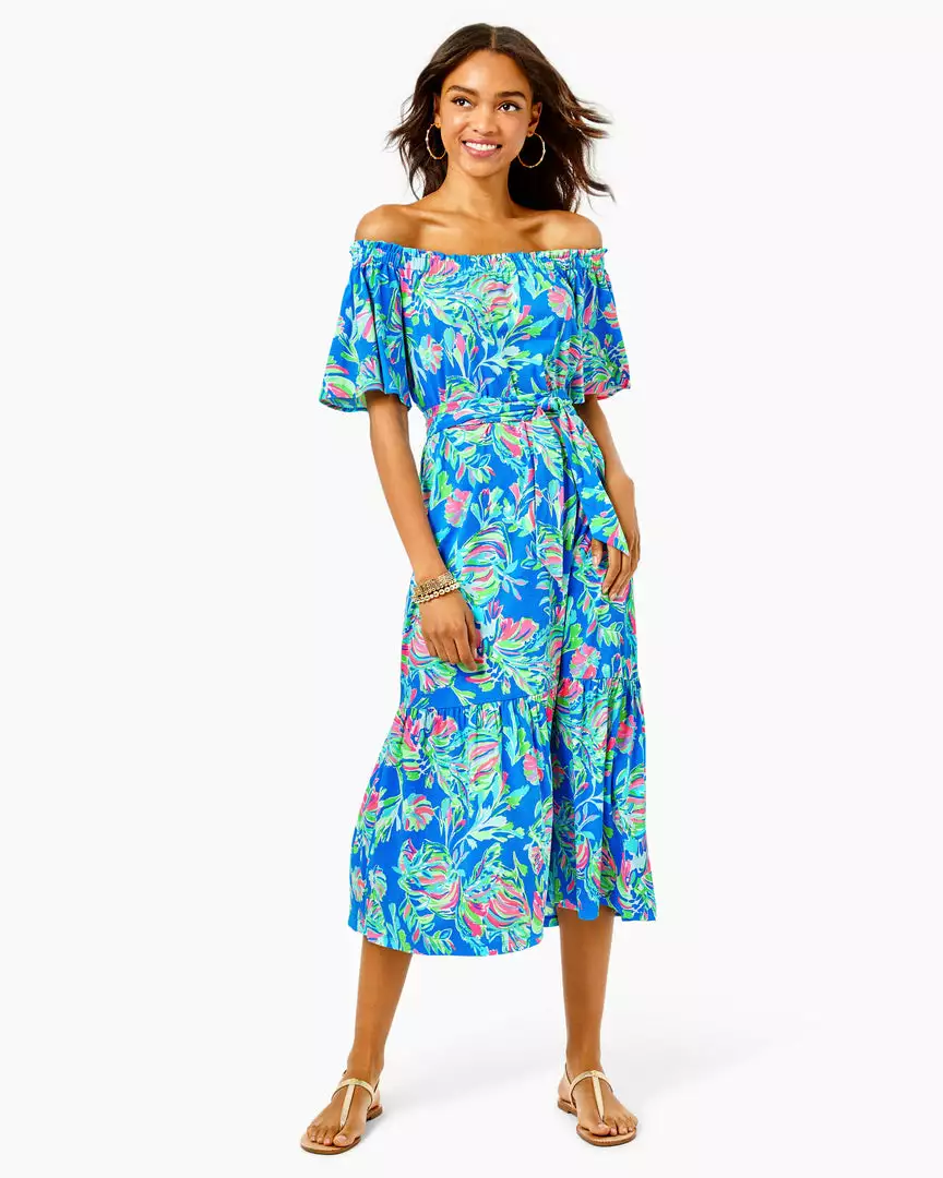 Lilly Pulitzer Dresses Merle Midi Dress (Fancy Fins) 3 Lilly Pulitzer Dresses Merle Midi Dress (Fancy Fins)