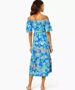 Lilly Pulitzer Dresses Merle Midi Dress (Fancy Fins) 5 Lilly Pulitzer Dresses Merle Midi Dress (Fancy Fins)