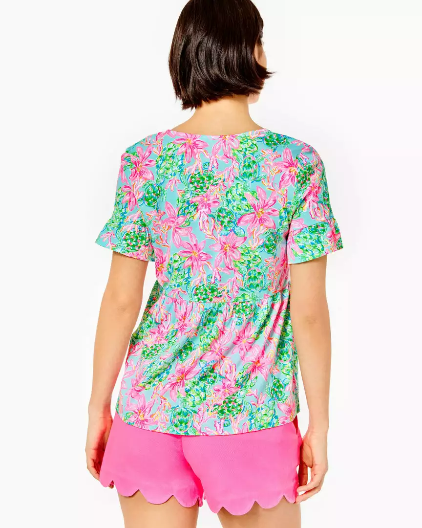 Lilly Pulitzer Jodee Swing Top (Surf Blue So Shellegant) 4 Lilly Pulitzer Jodee Swing Top (Surf Blue So Shellegant)