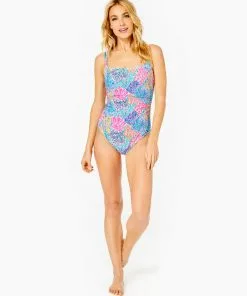 Lilly Pulitzer Swim Napili One Piece (Multi Splashdance)