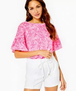 Lilly Pulitzer Bottoms Elani Knit Short (Resort White)