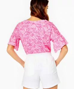 Lilly Pulitzer Bottoms Elani Knit Short (Resort White)