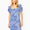Lilly Pulitzer Haydn Short Sleeve Dress (High Tides Good Vibes) 1 Lilly Pulitzer Haydn Short Sleeve Dress (High Tides Good Vibes)
