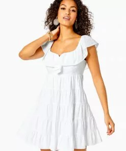 Lilly Pulitzer Emie Dress (Resort White) Dresses