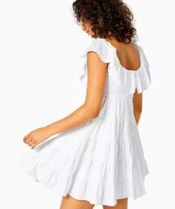Lilly Pulitzer Emie Dress (Resort White) Dresses