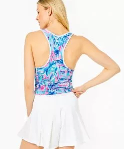Lilly Pulitzer UPF 50+ Luxletic Frazer Short (Resort White)