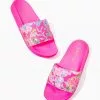 Lilly Pulitzer Cabana Slides (Shell Me Something Good)
