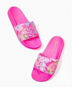 Lilly Pulitzer Cabana Slides (Shell Me Something Good)