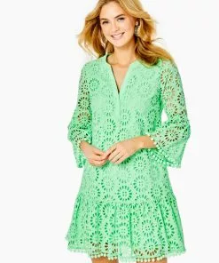 Lilly Pulitzer Bekah Dress (Patina Green))
