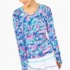 Lilly Pulitzer UPF 50+ Luxletic Tarah Sunguard (Perfect Match) Tops