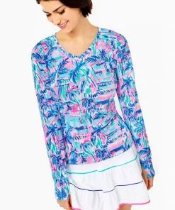 Lilly Pulitzer UPF 50+ Luxletic Tarah Sunguard (Perfect Match) Tops