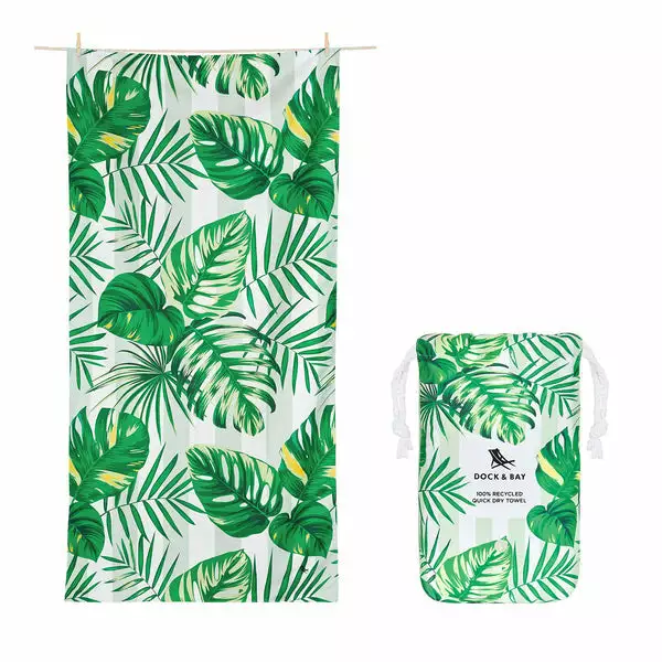 Dock & Bay Quick Dry Towel (Palm Dreams) L 3 Dock & Bay Quick Dry Towel (Palm Dreams) L
