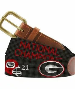 Smathers & Branson Accessories Georgia 2021 National Championship Belt (Black)
