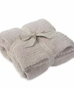 Barefoot Dreams CozyChic Landscape Blanket 45" (Stone/Stone) Gifts For Her