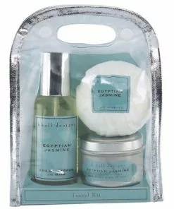 K. Hall Designs Gifts For Him Three-Piece Travel Kit (Egyptian Jasmine)