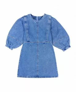 Wild Pony Denim Dress W/ Front Seams