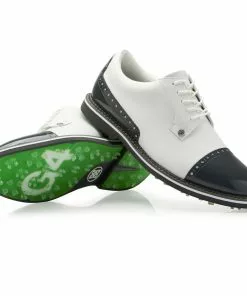 G/Fore Shoes Cap Toe Gallivanter (Snow/Charcoal)