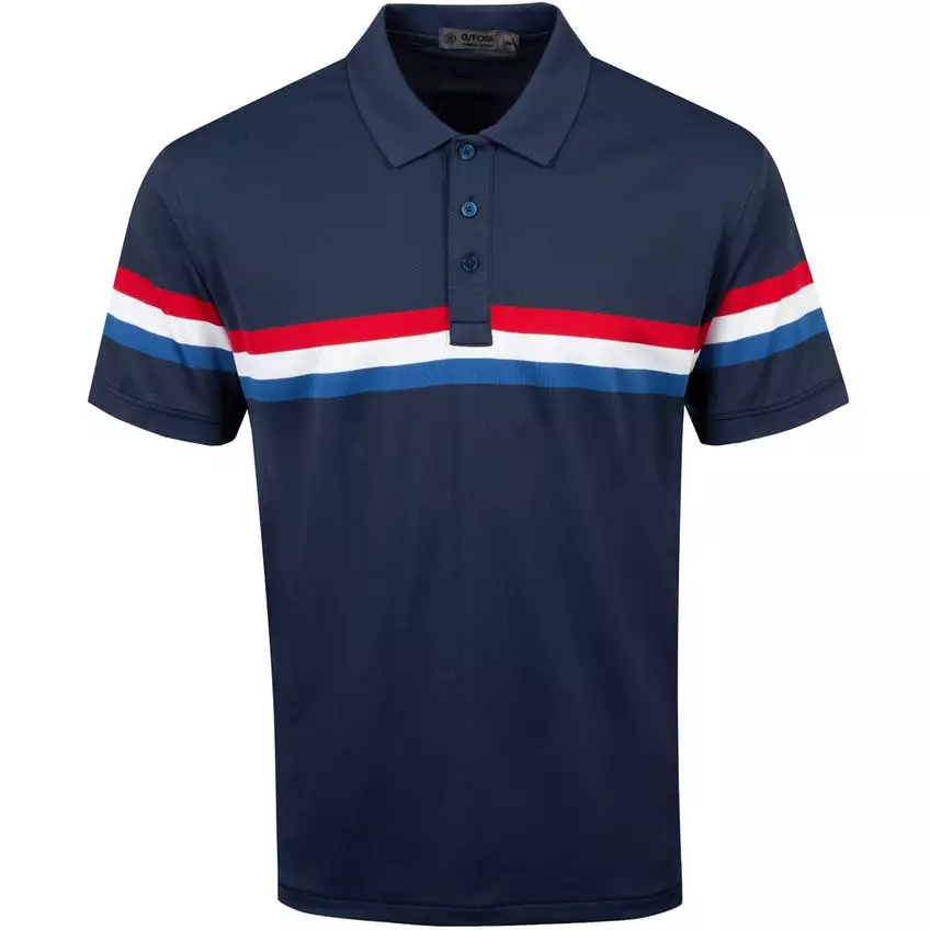 G/Fore Tops Liberty Stripe Polo (Twilight) 3 G/Fore Tops Liberty Stripe Polo (Twilight)