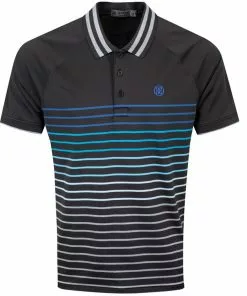 G/Fore Variegated Raglan Stripe Polo (Onyx)