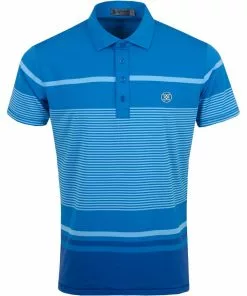 G/Fore Sir Stripe Polo (Mykonos)